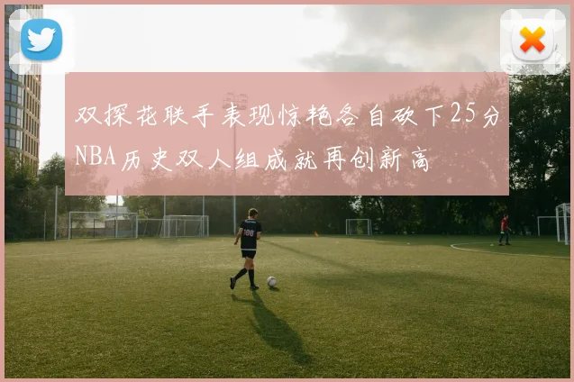 双探花联手表现惊艳各自砍下25分NBA历史双人组成就再创新高